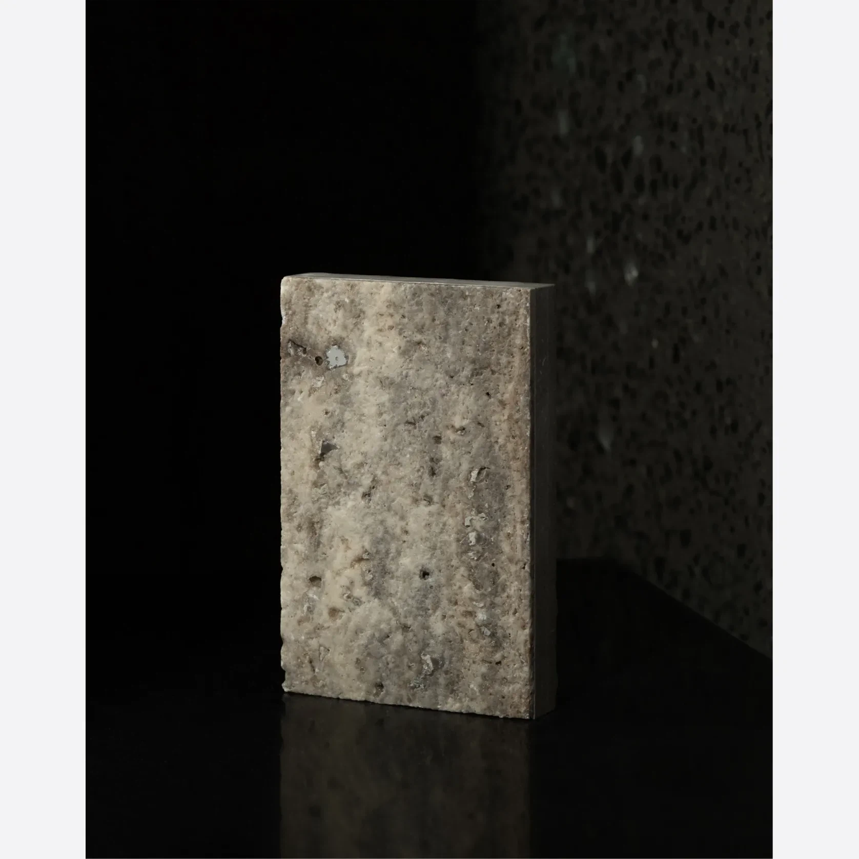 Light Silver Brown Leathered Travertine Porcelia gallery detail image