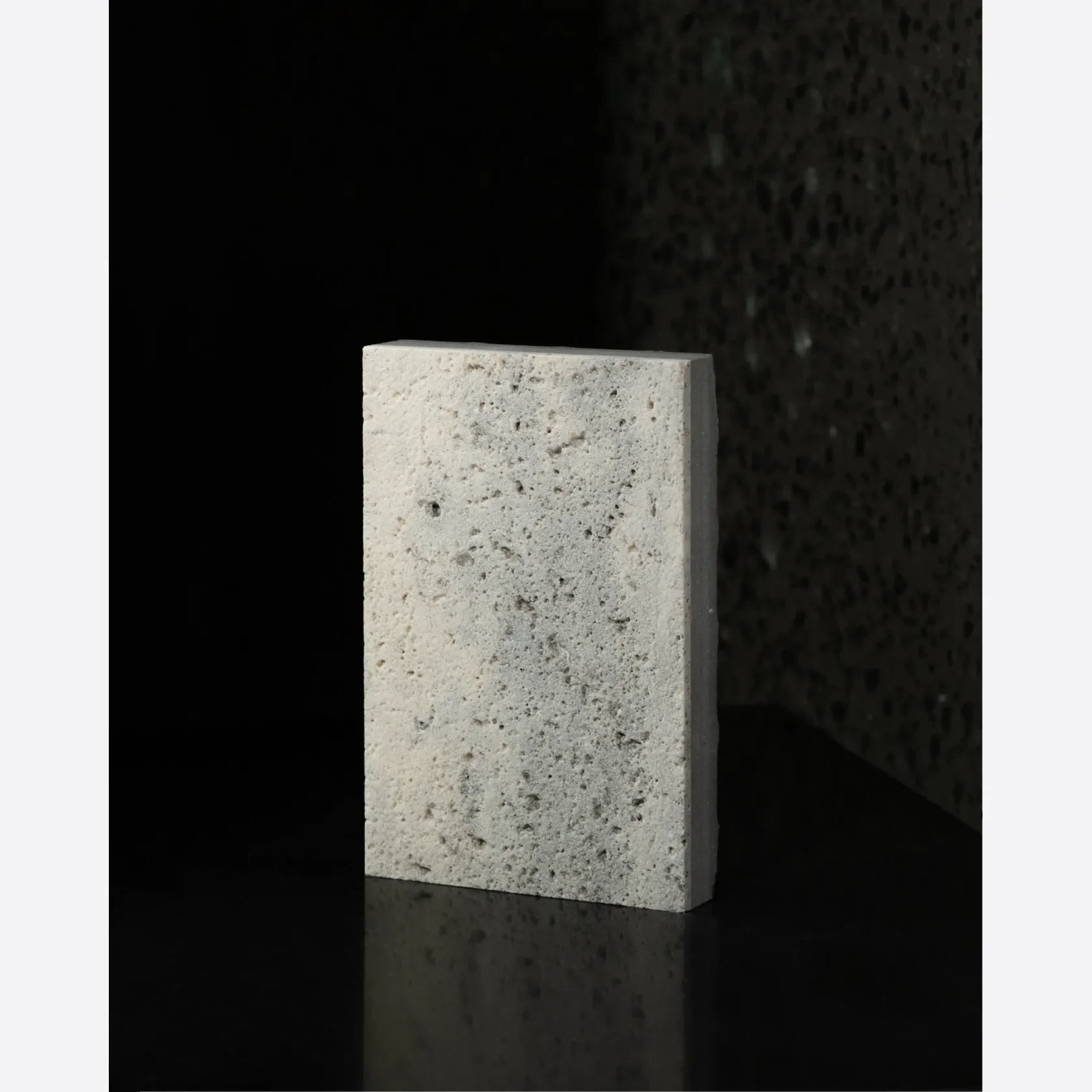Light Silver Brown Sandblasted Travertine Porcelia gallery detail image