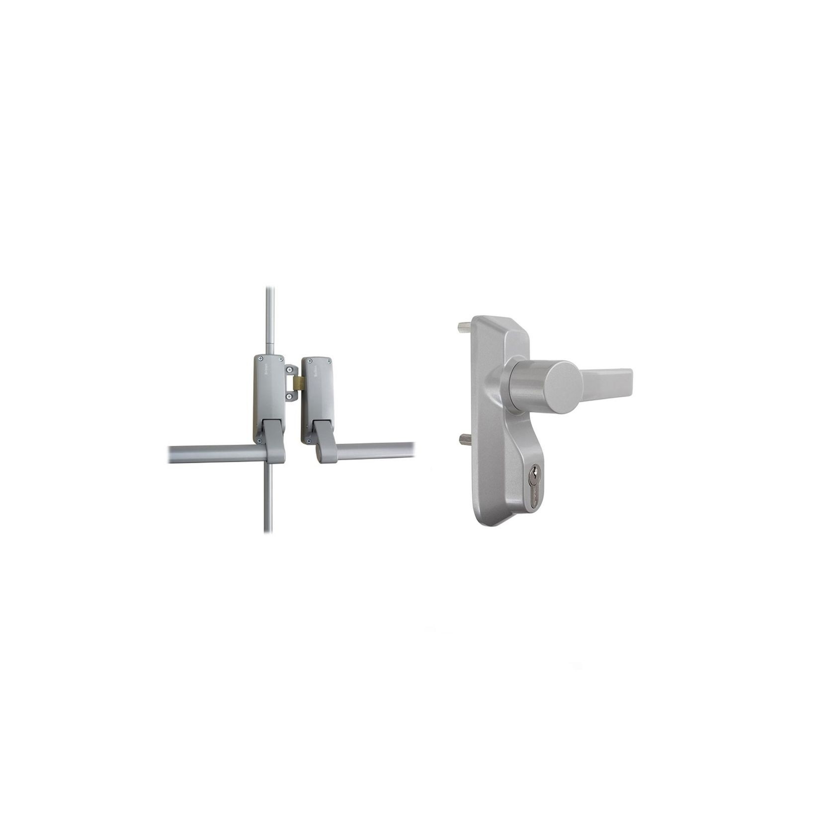 Briton Panic Bar Pack DBL Door Outside Lever LPED006 gallery detail image
