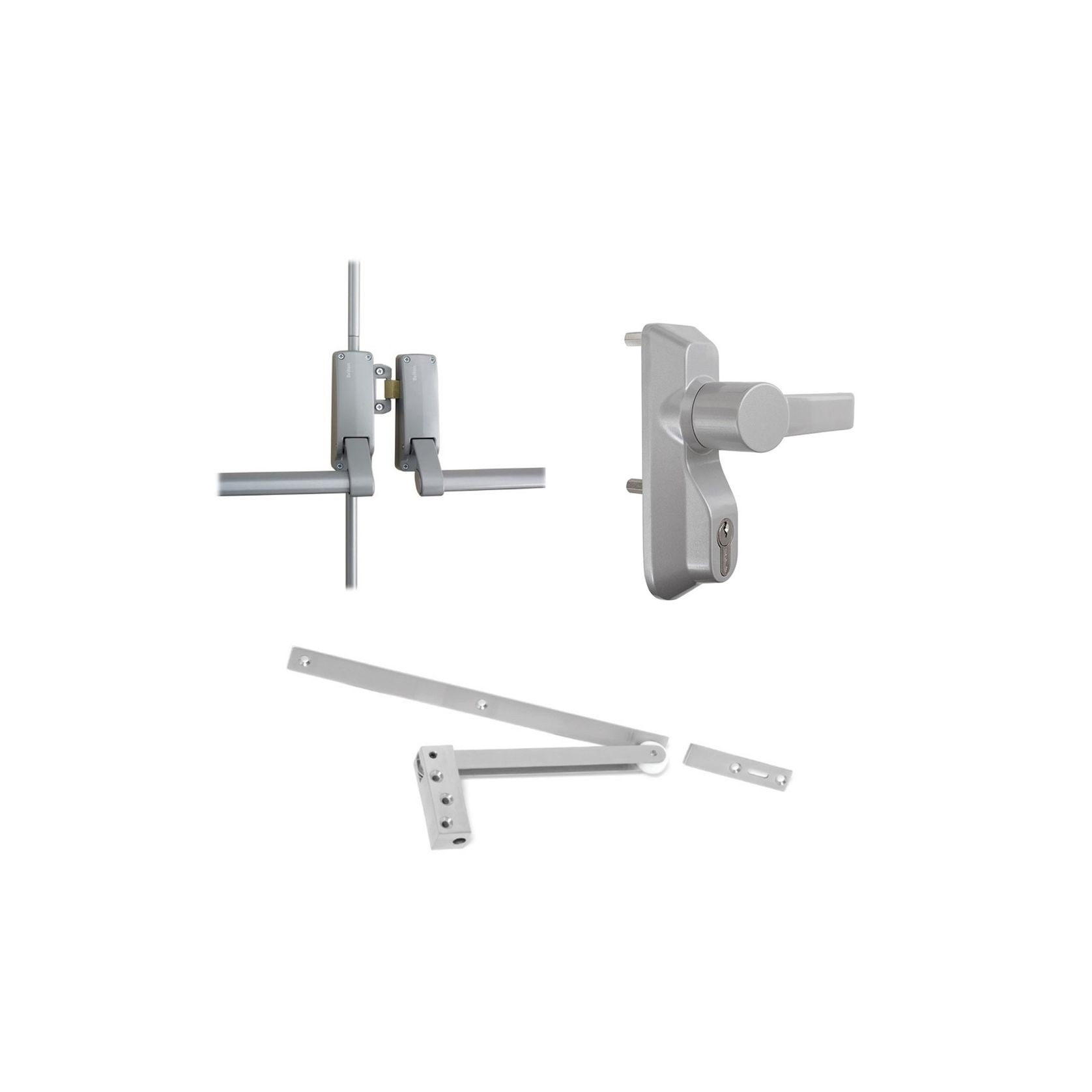 Briton Panic Bar Pack DBL Door Selector Lever LPED008 gallery detail image