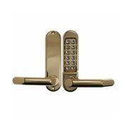 Borg Digital Door Lock Keyless Entry Fire Rated Polished Brass BL5001PB gallery detail image