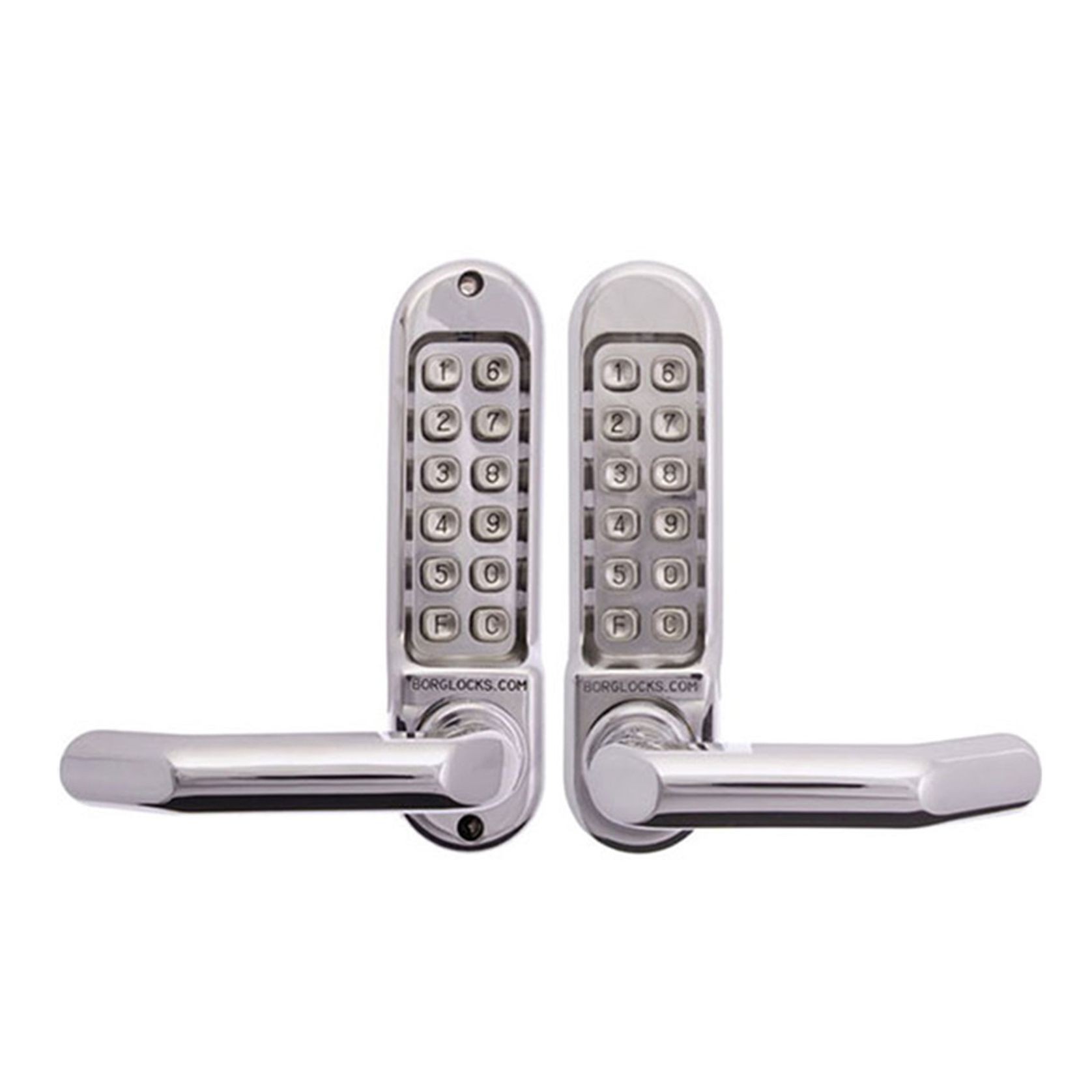 Borg Digital Door Lock External Grade Chrome BL5051MG gallery detail image