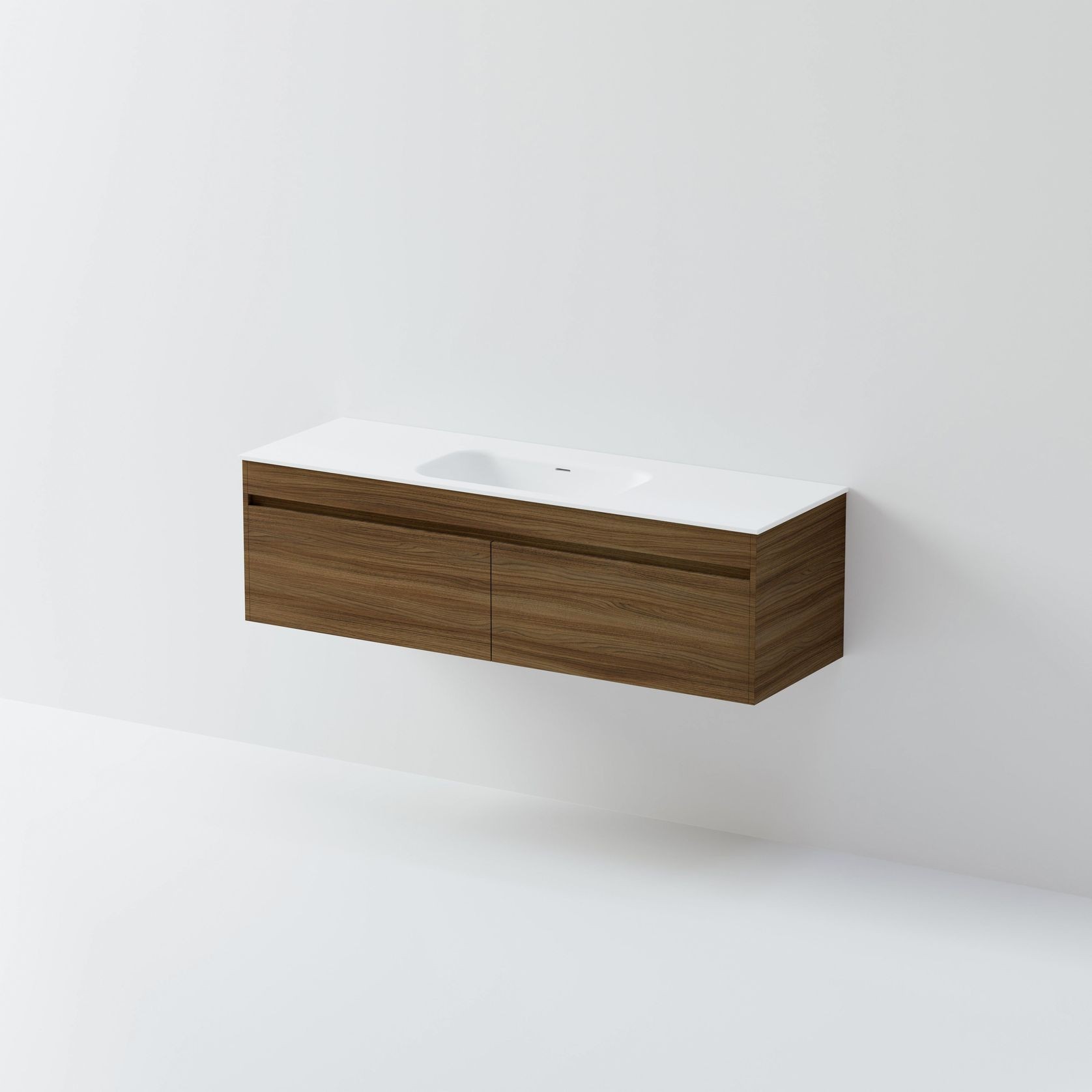 Code Luxe 1500 Wall Hung Single Basin Vanity |2 Drawer gallery detail image