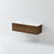 Code Luxe 1500 Wall Hung Single Basin Vanity |2 Drawer gallery detail image