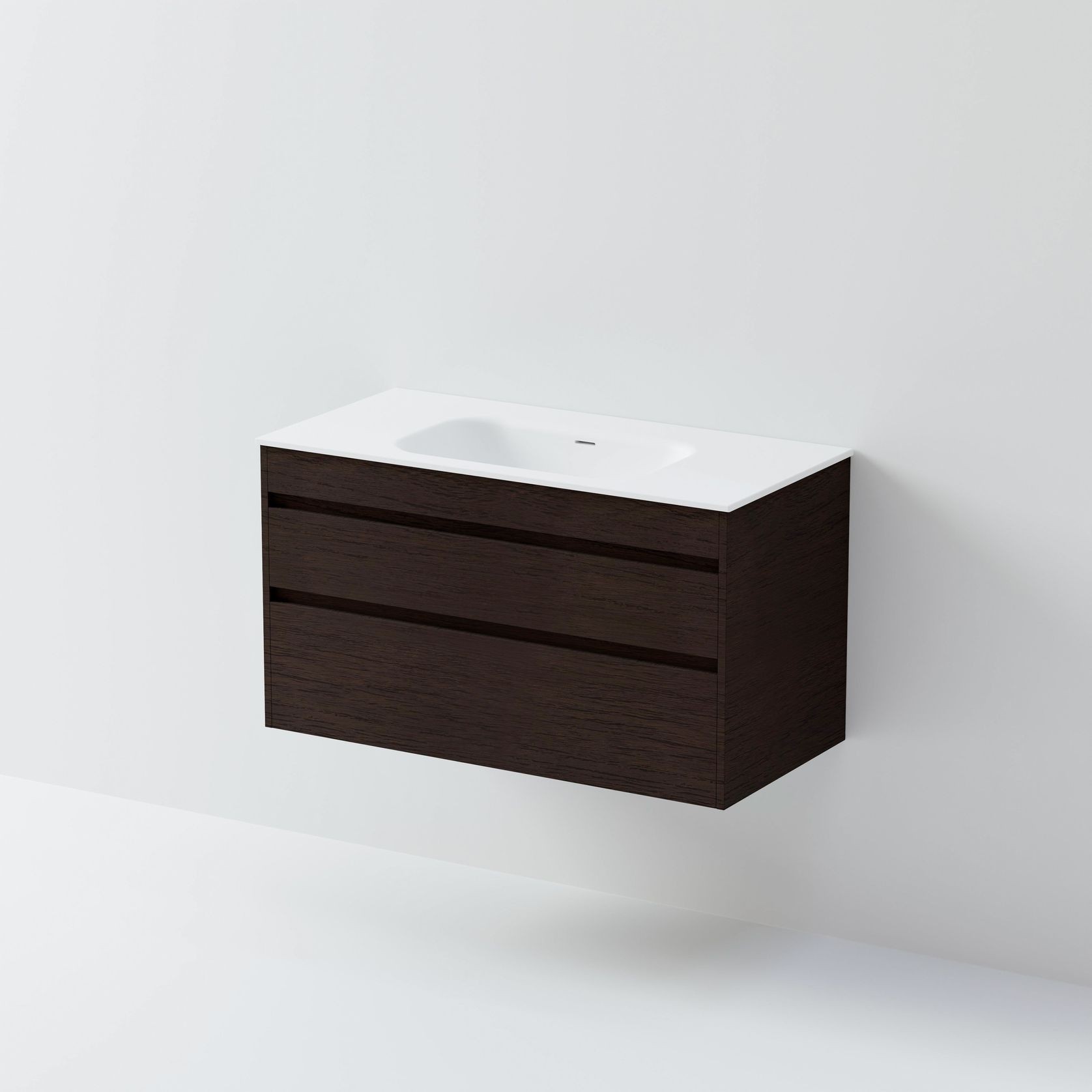 Code Luxe 1000 Wall Hung Vanity | 2 Drawer gallery detail image