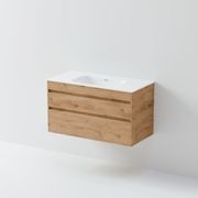 Code Luxe 1000 Wall Hung Vanity | 2 Drawer gallery detail image