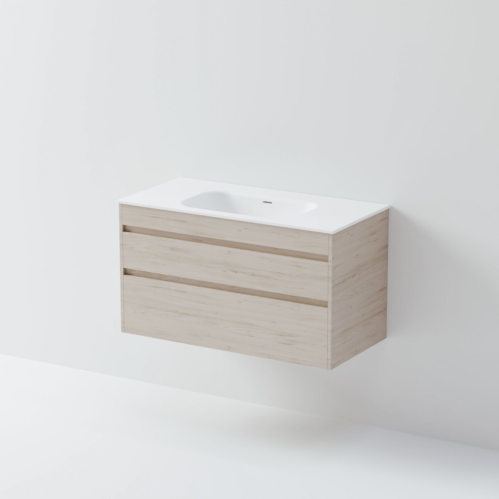 Code Luxe 1000 Wall Hung Vanity | 2 Drawer gallery detail image