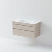 Code Luxe 1000 Wall Hung Vanity | 2 Drawer gallery detail image