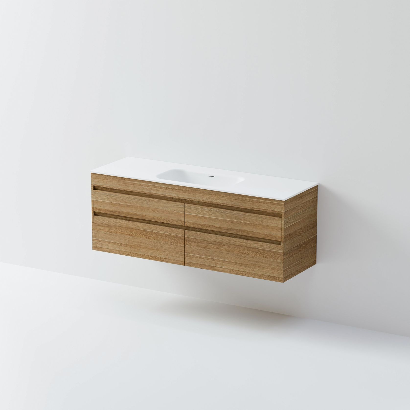 Code Luxe 1500 Wall Hung Single Basin Vanity |4 Drawer gallery detail image