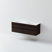 Code Luxe 1500 Wall Hung Double Basin Vanity | 4 Drawer gallery detail image
