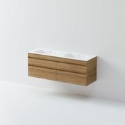 Code Luxe 1500 Wall Hung Double Basin Vanity | 4 Drawer gallery detail image