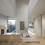 Light Silver Vein Cut Travertine Benchtop gallery detail image