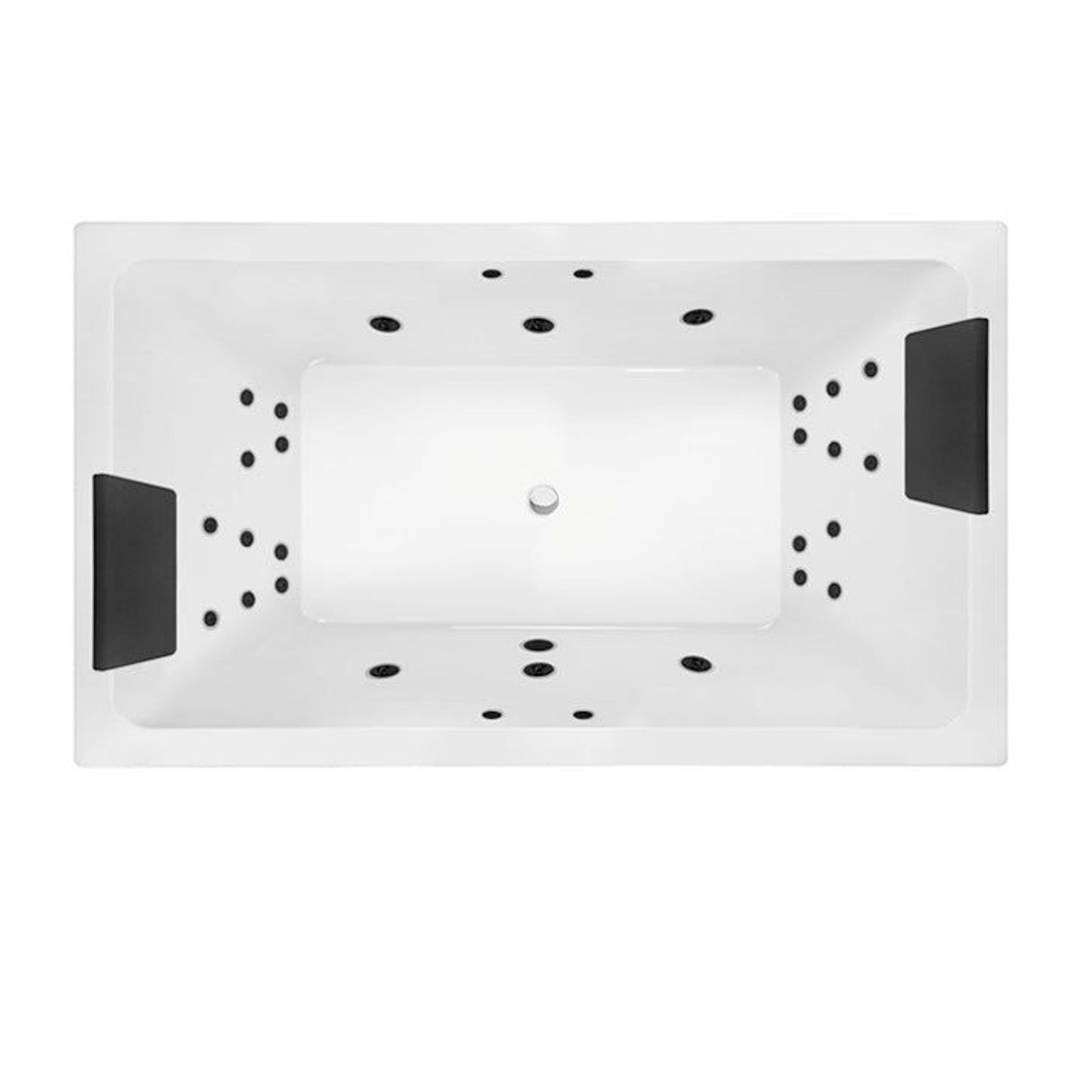 Decina Lago Inset Dolce Vita Spa Bath Gloss White 1795mm With 26-Jets gallery detail image