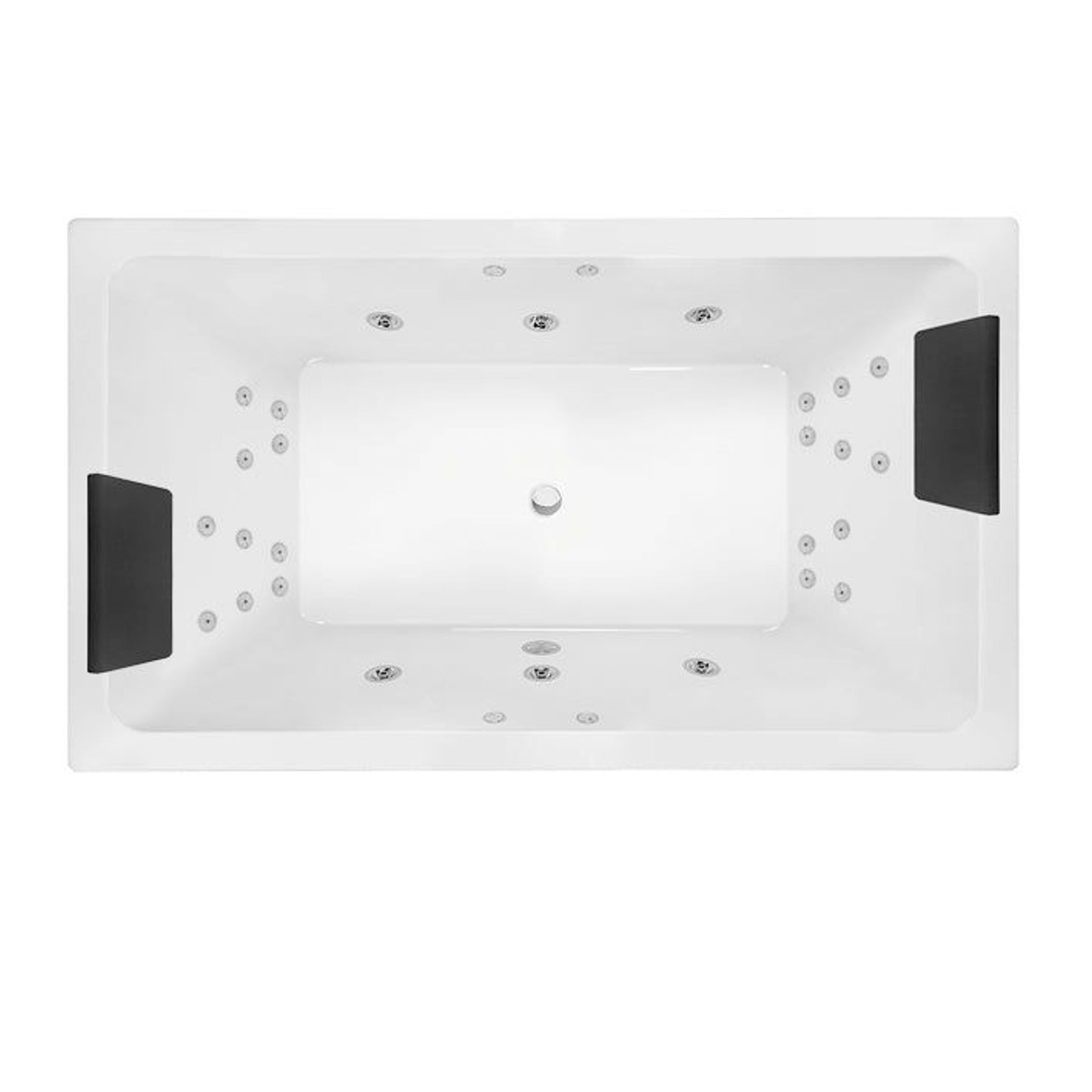 Decina Lago Inset Dolce Vita Spa Bath Gloss White 1795mm With 26-Jets gallery detail image