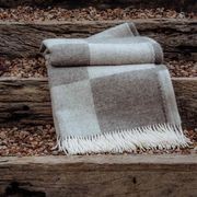 Weave Home Lake Hayes Throw Blanket - Ash | 100% Wool | Large Size gallery detail image