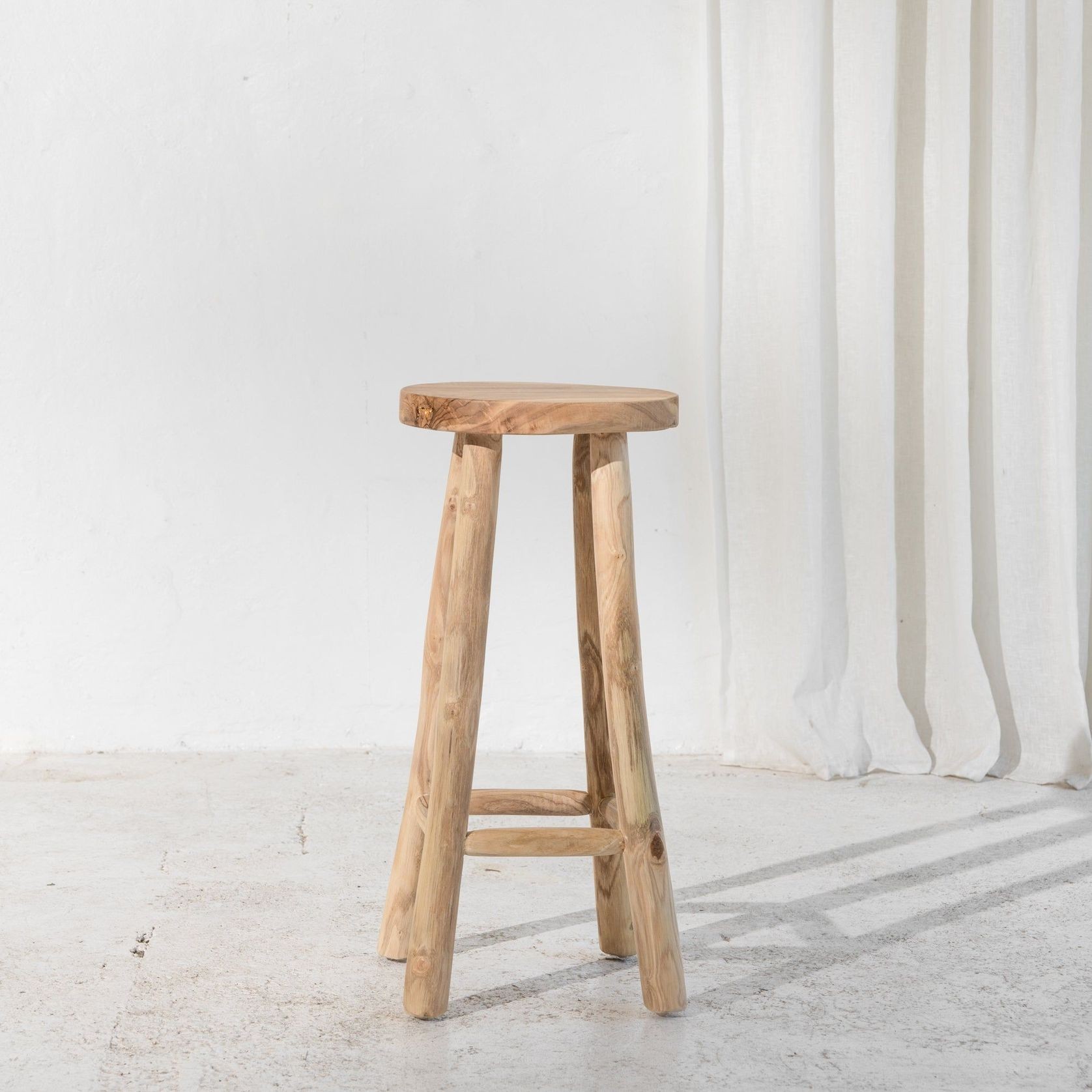Lale Rustic Barstool gallery detail image