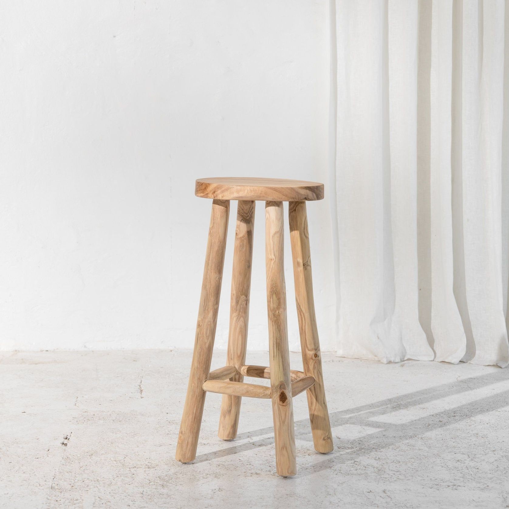 Lale Rustic Barstool gallery detail image