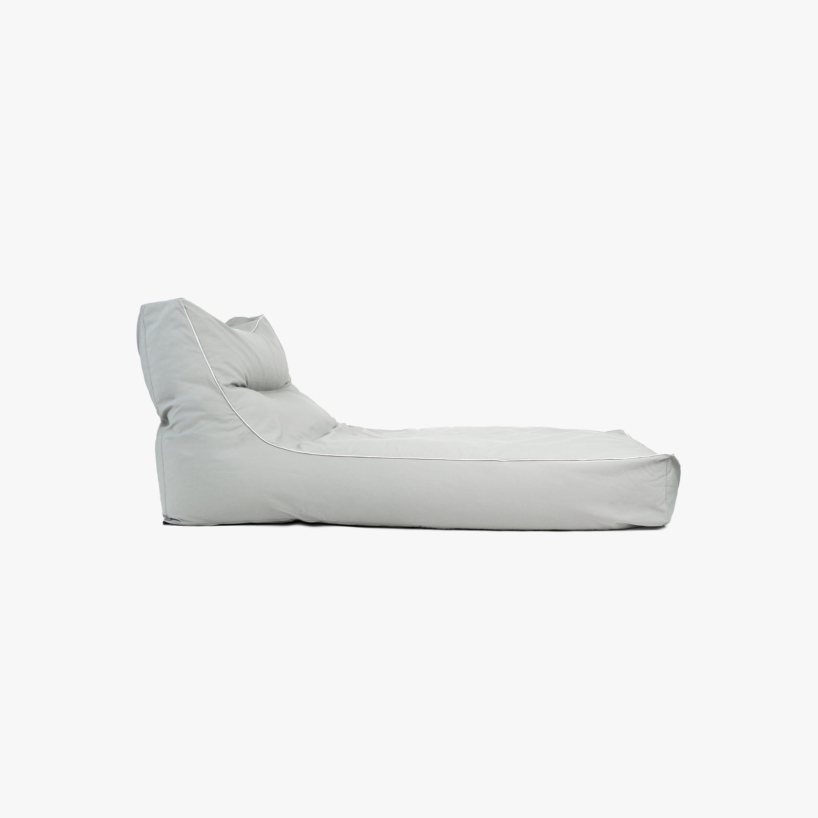 Session Outdoor Bean Bag Lounger Light Grey gallery detail image