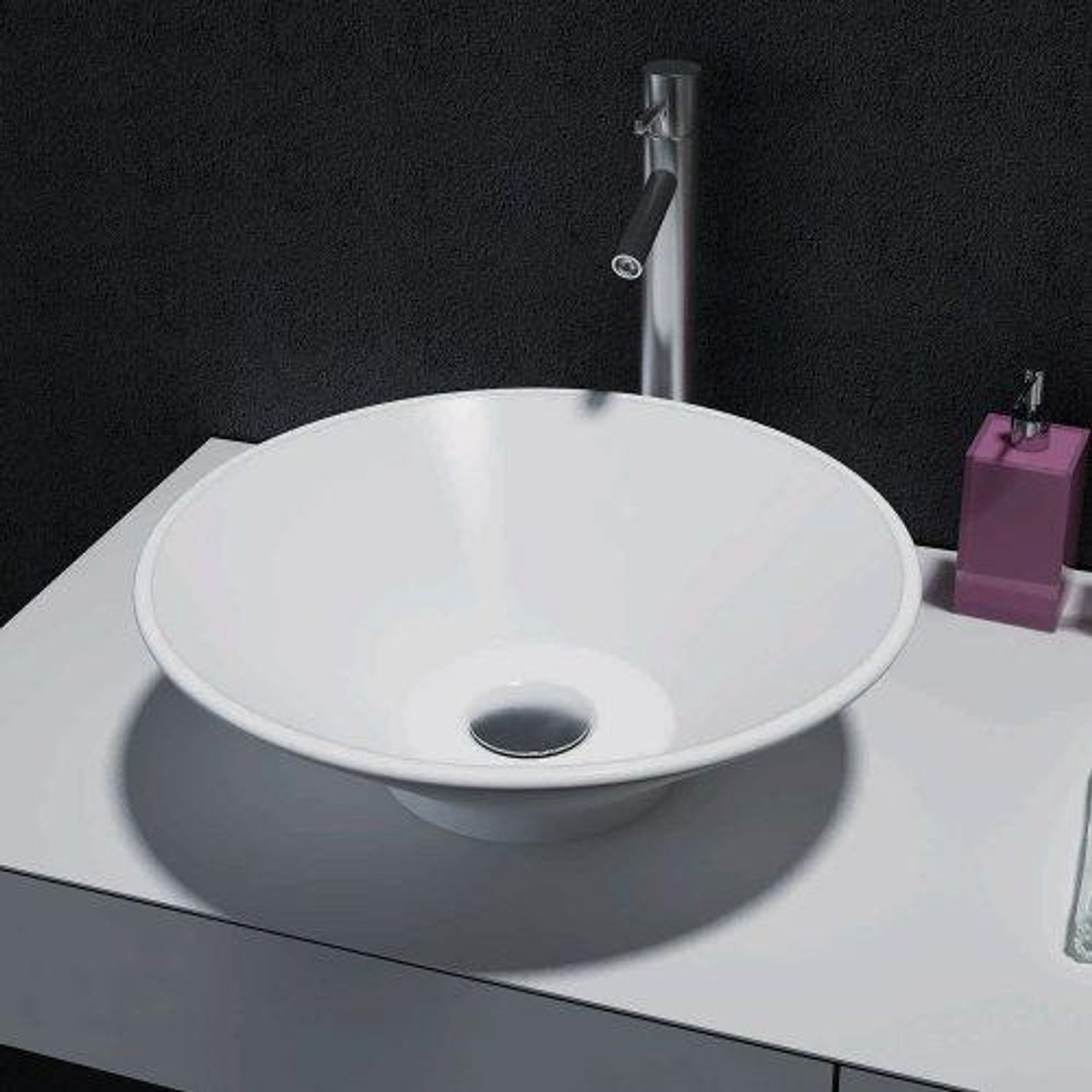 Pietra Bianca Lily Stone Basin gallery detail image