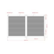 Lincoln Aluminium Privacy Slat Gate gallery detail image