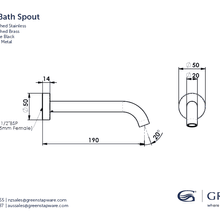 Gisele Bath Spout gallery detail image