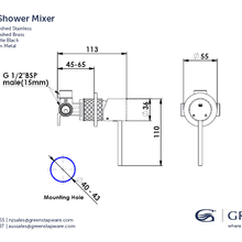 Textura Shower Mixer gallery detail image
