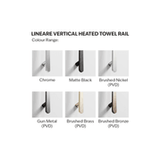 Lineare Vertical Heated Towel Rail 850 gallery detail image