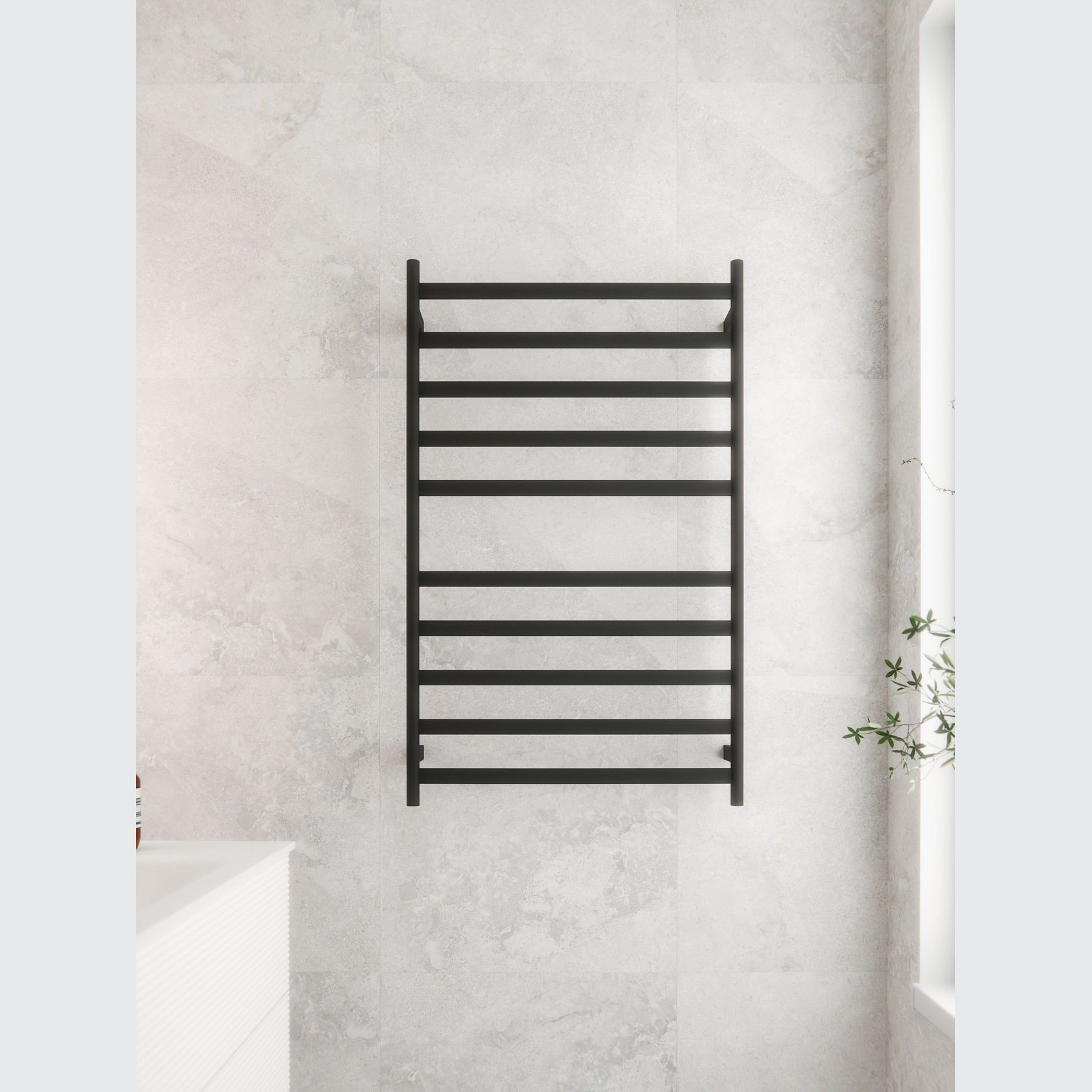 Lineare Heated Towel Ladder 1050 x 650mm gallery detail image