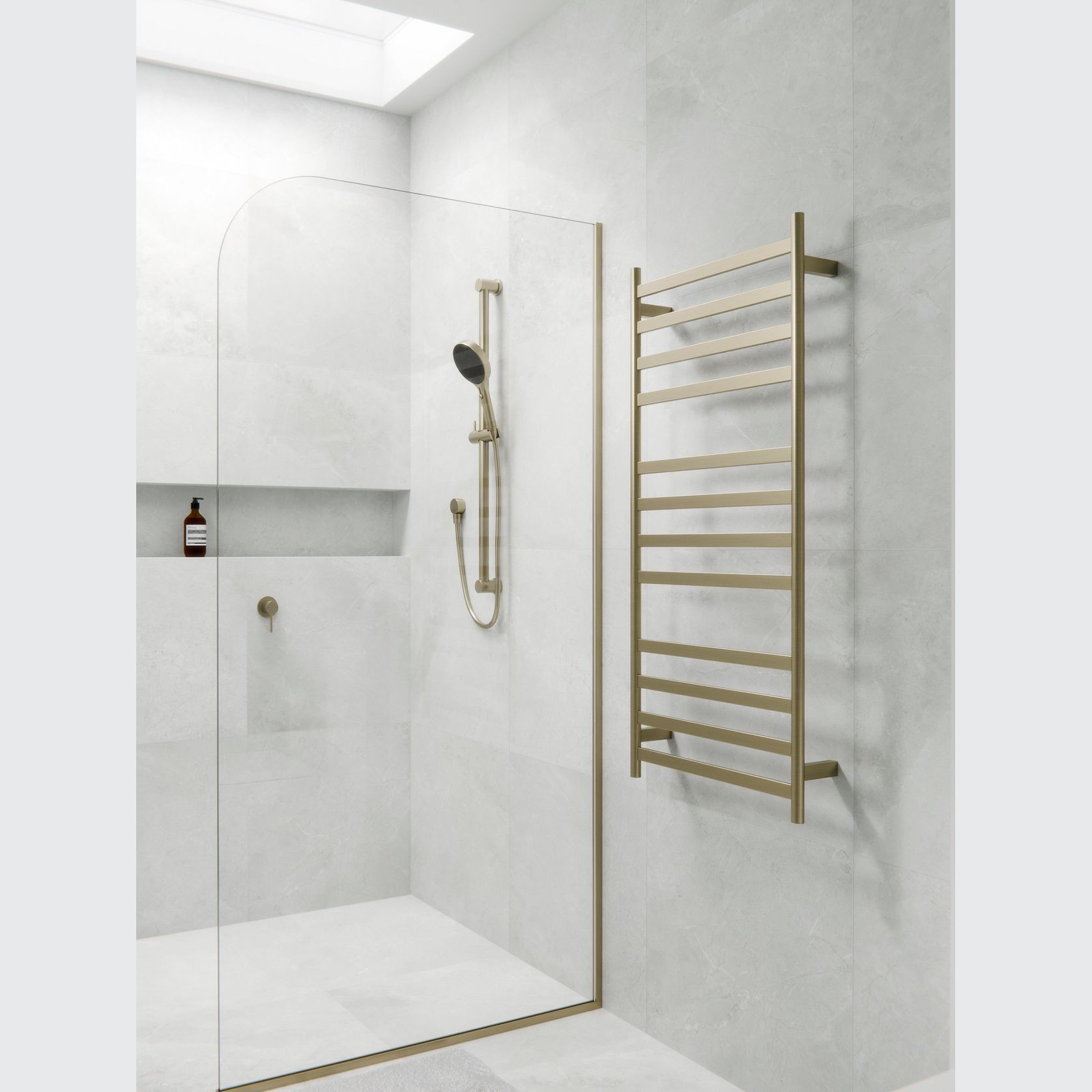 Lineare Heated Towel Ladder 1200 x 500mm gallery detail image