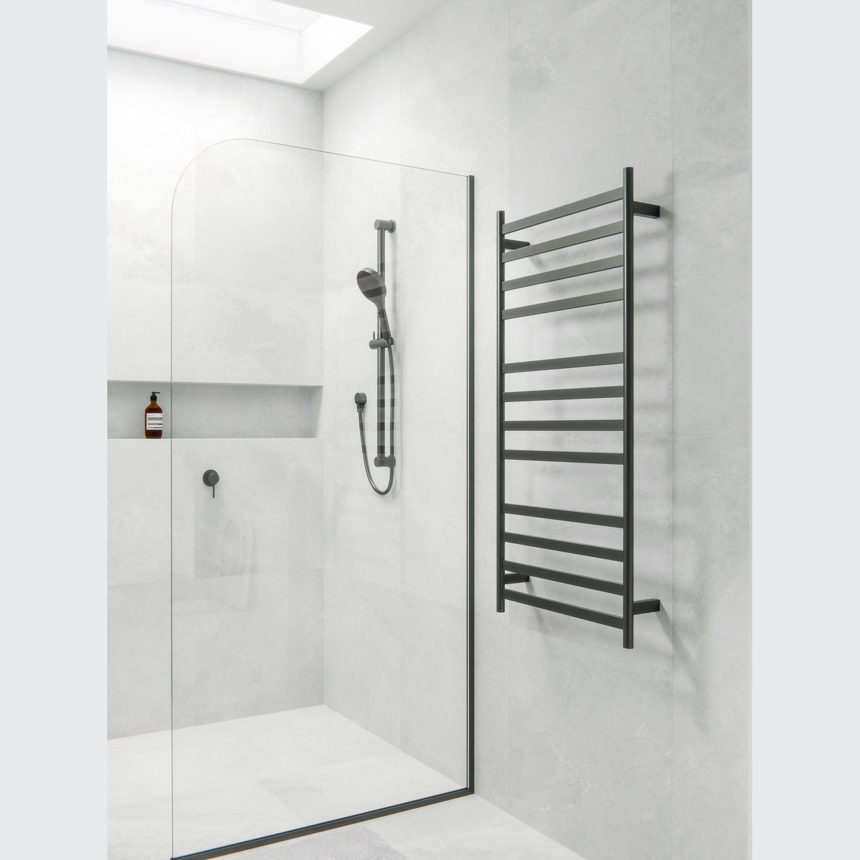 Lineare Heated Towel Ladder 1200 x 500mm gallery detail image