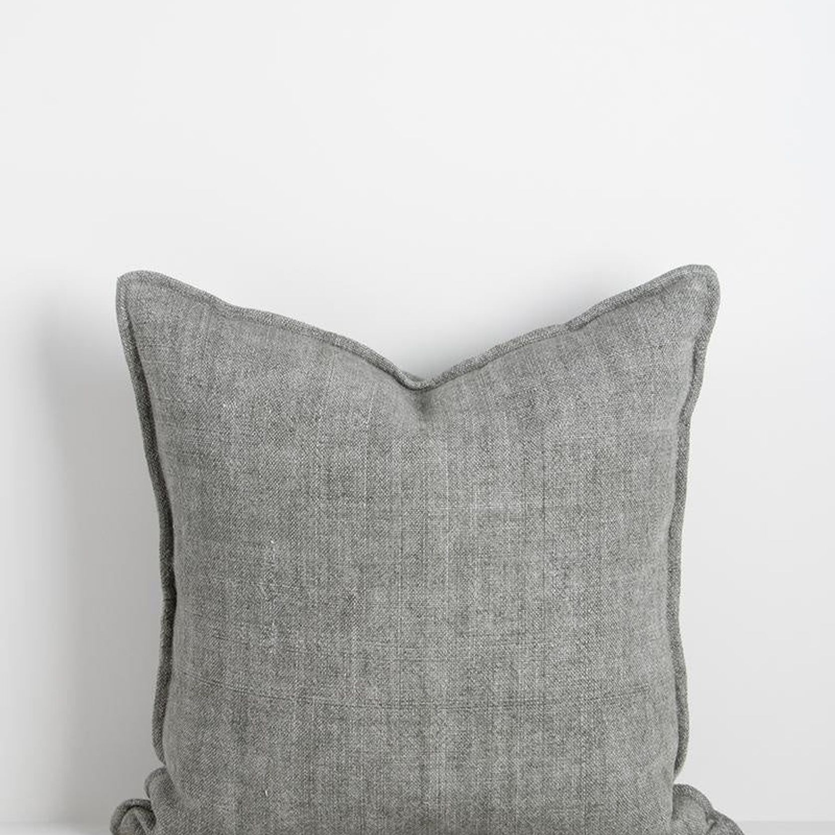 Baya Flaxmill Handwoven Linen Cushion - Sage gallery detail image
