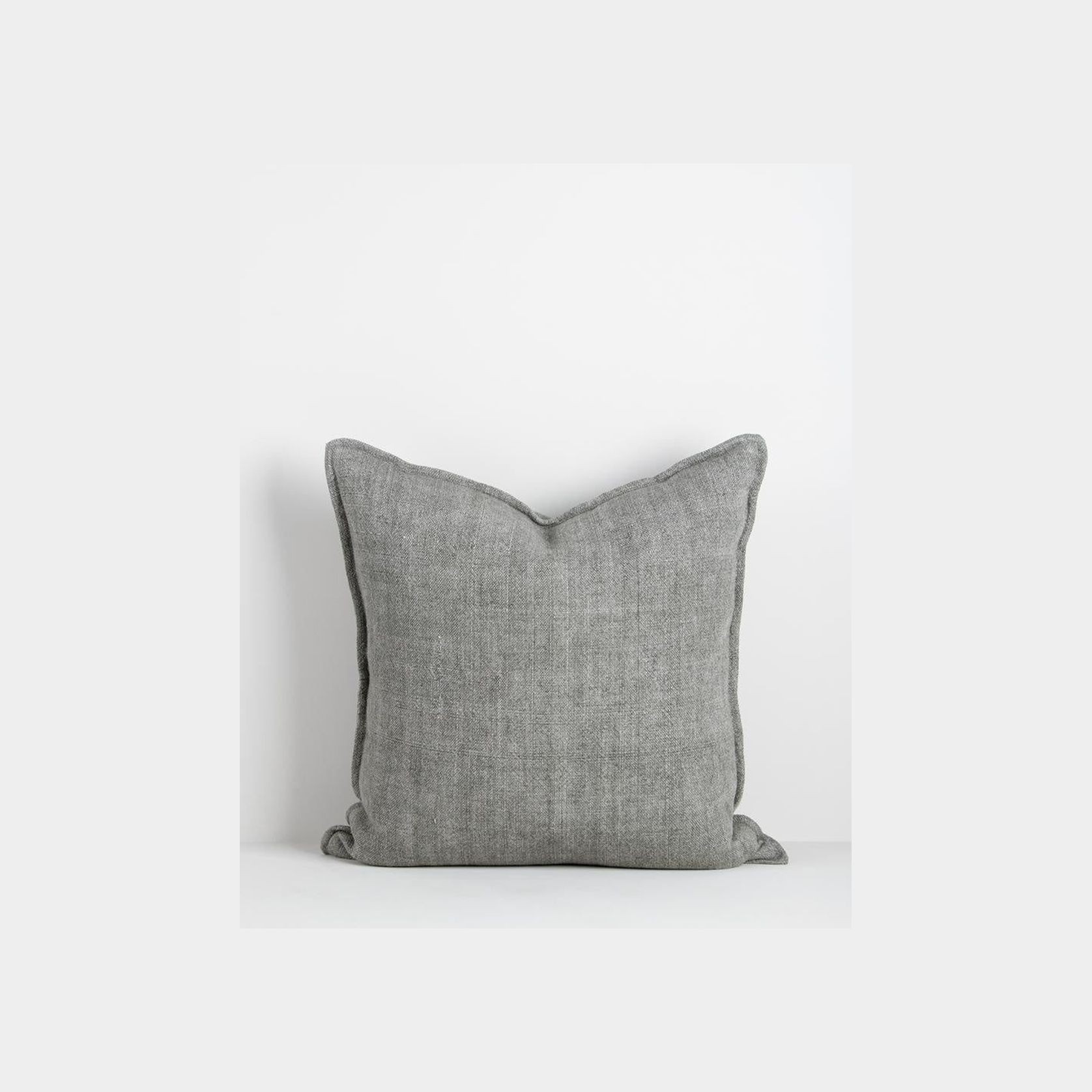 Baya Flaxmill Handwoven Linen Cushion - Sage gallery detail image