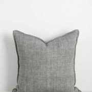 Baya Flaxmill Handwoven Linen Cushion - Sage gallery detail image
