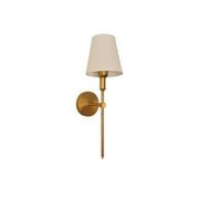 Brass Wall Light II with White Shade gallery detail image