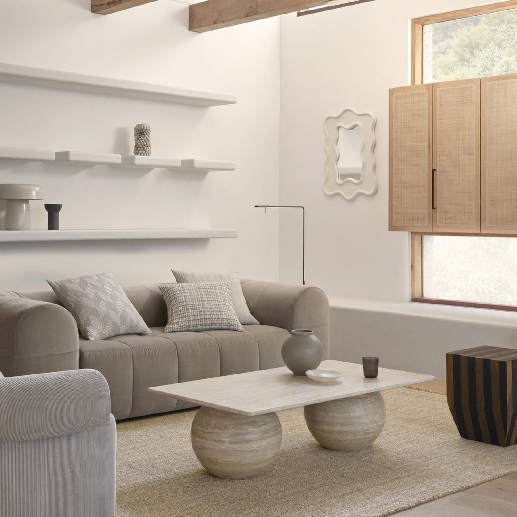 Weave Home Riva Cushion - Natural | 50 x 50cm gallery detail image