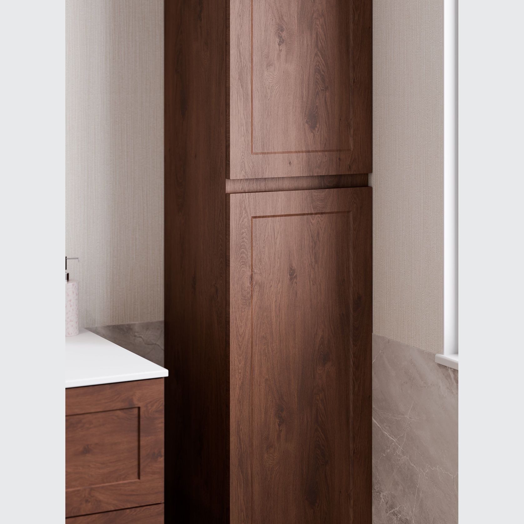 Lineare Tall Bathroom Cabinet | Loft Front gallery detail image