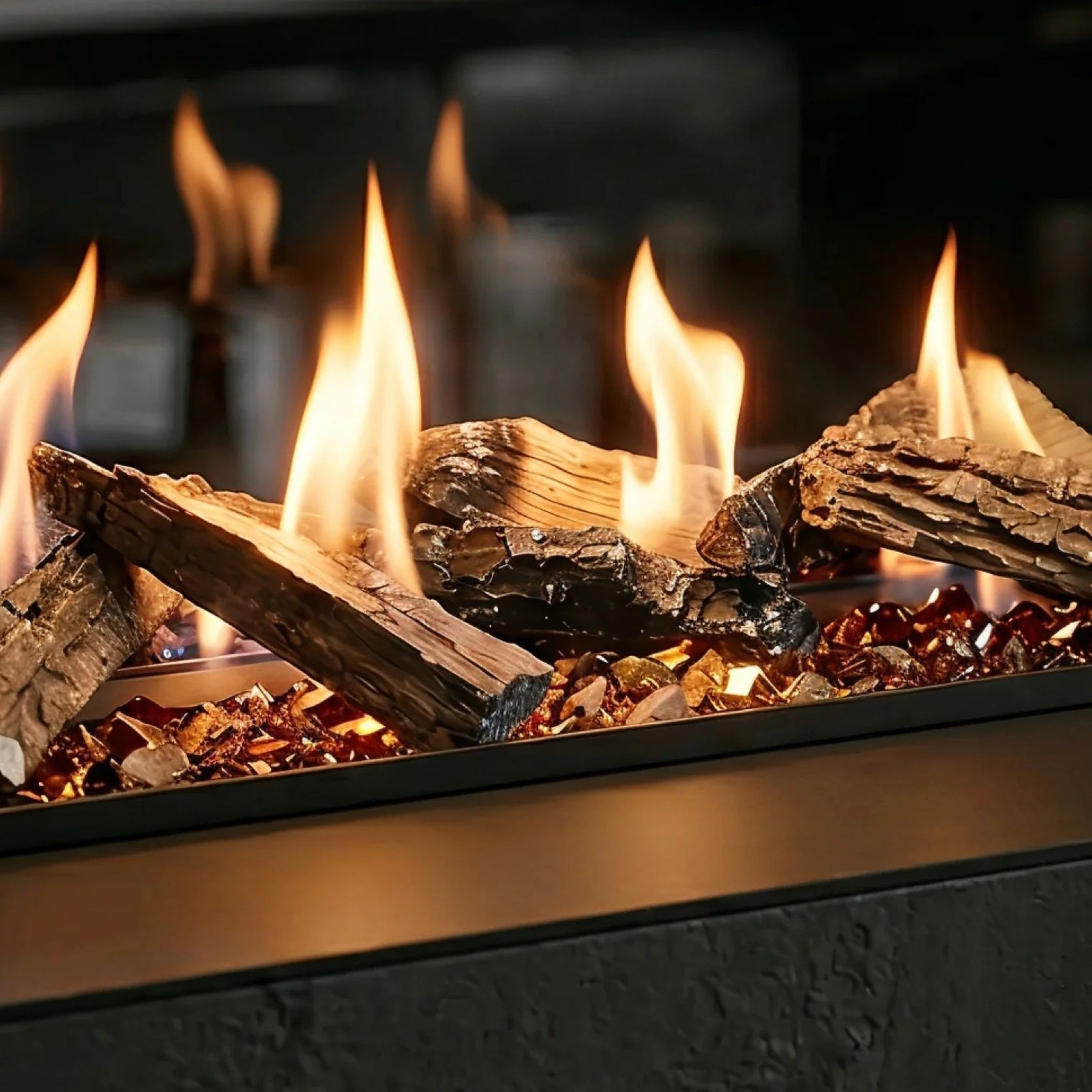 Decoflame BEV LogicWood Fireplace gallery detail image