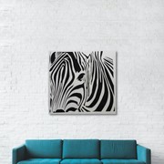 Zebra Head Metal Wall Art gallery detail image