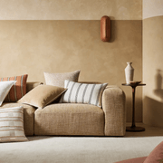 Weave Home Francesca Cushion - Mustard | Velvet gallery detail image