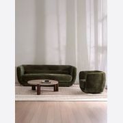 Luca Swivel Chair | Khaki gallery detail image