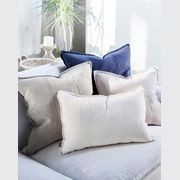 Luca Linen Outdoor Cushion - Natural 50x50 gallery detail image