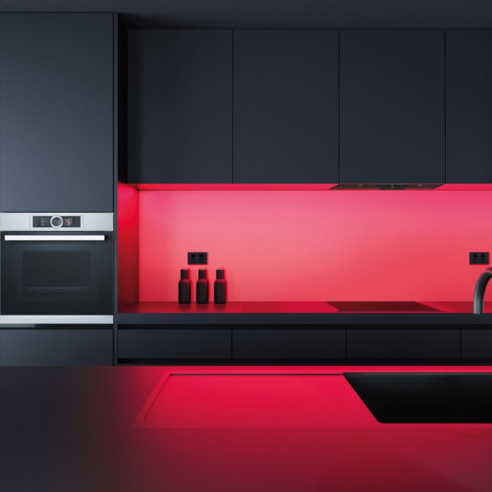 Lucia Black 900mm Undermount Rangehood gallery detail image