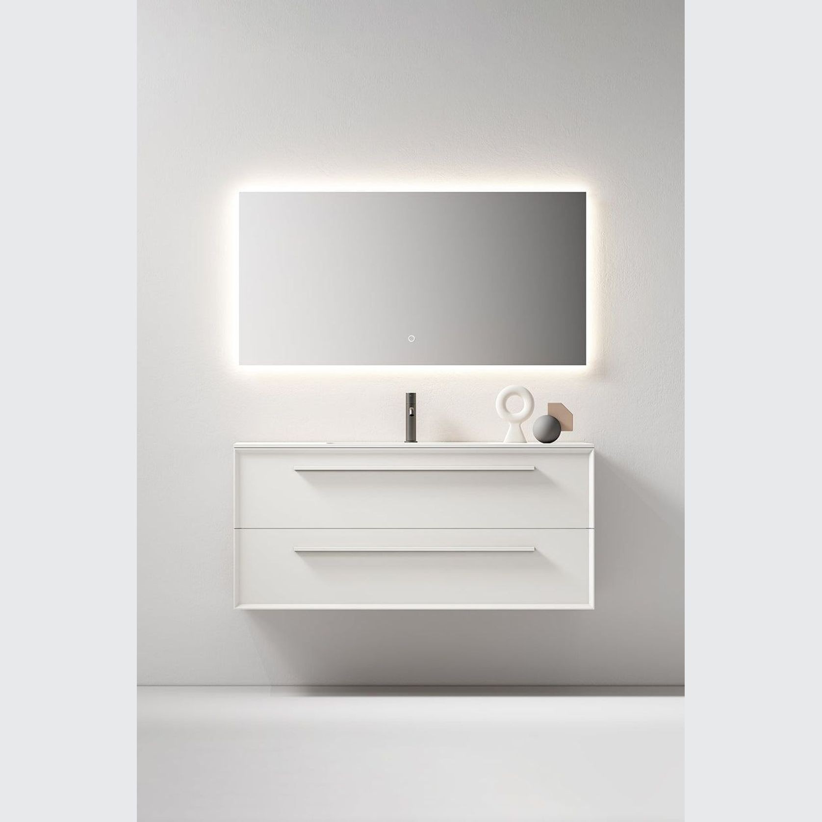 Brun 900 - Matte White Vanity gallery detail image