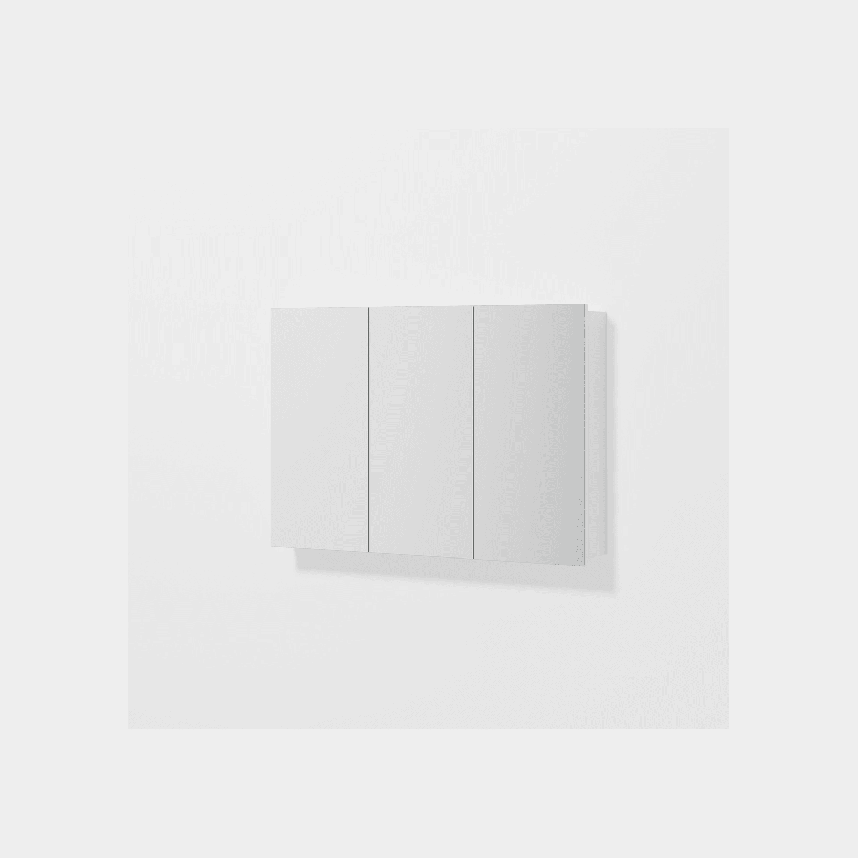 Luxe 1050mm Mirror Cabinet With Demister | 3 Door gallery detail image