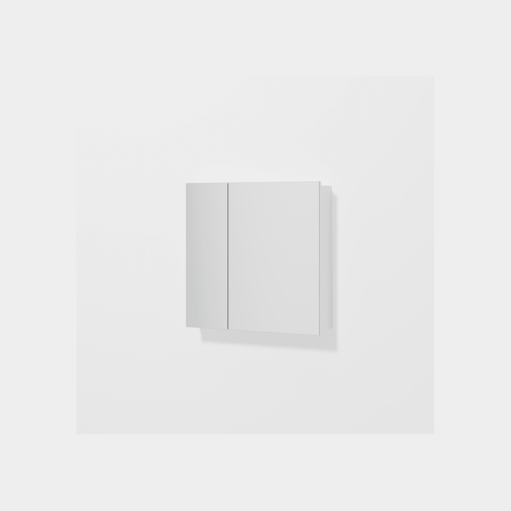 Luxe 750mm Mirror Cabinet With Demister | 2 Door gallery detail image