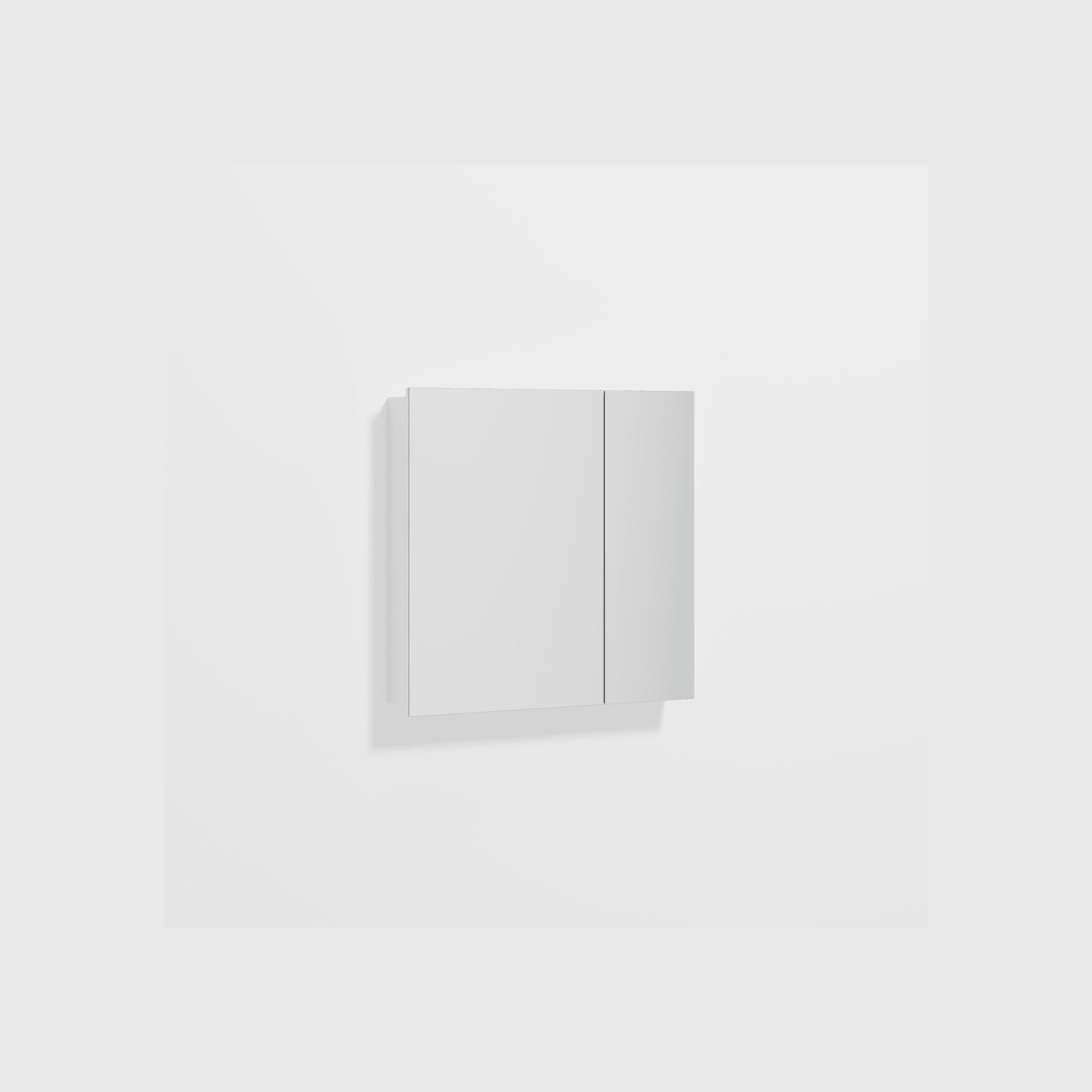 Luxe 750mm Mirror Cabinet With Demister | 2 Door gallery detail image