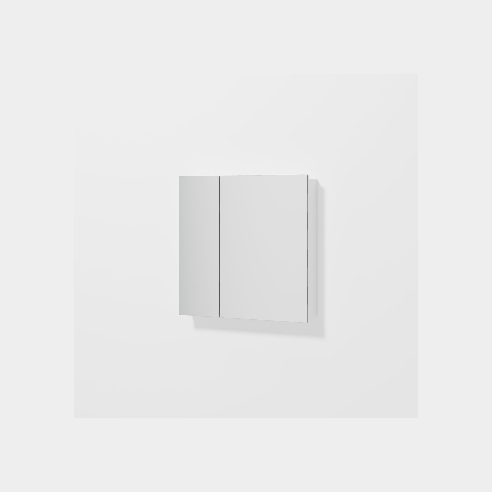 Luxe 750mm Mirror Cabinet With Demister | 2 Door gallery detail image