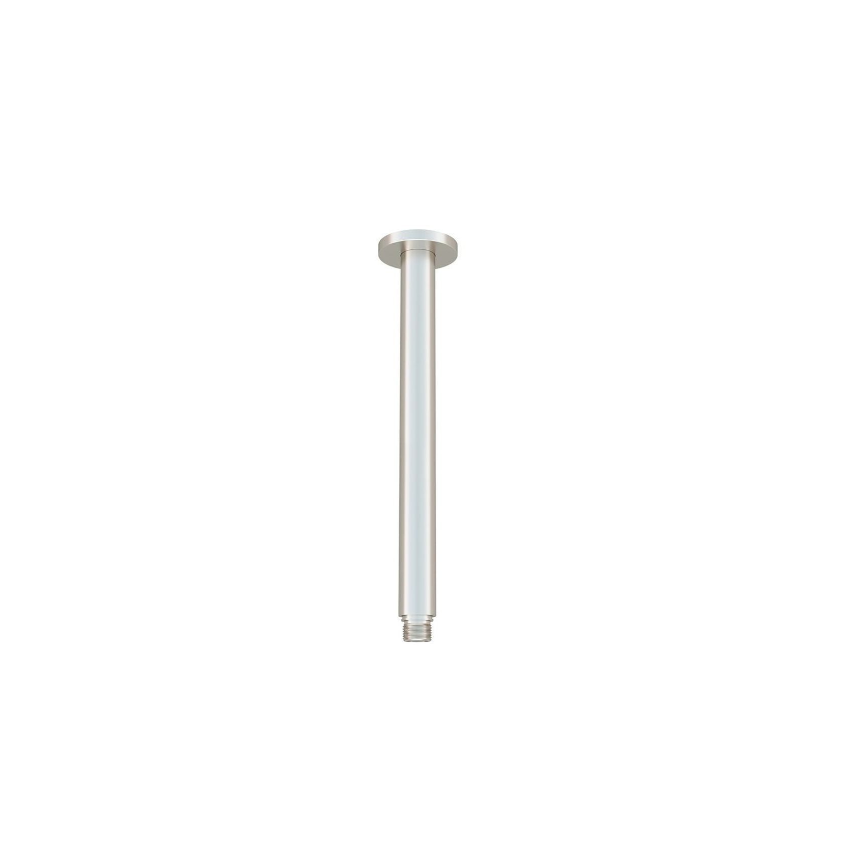 Round Ceiling Shower Arm 300mm - Brushed Nickel gallery detail image