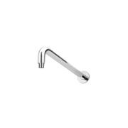 Round Wall Shower Curved Arm 400mm - Polished Chrome gallery detail image