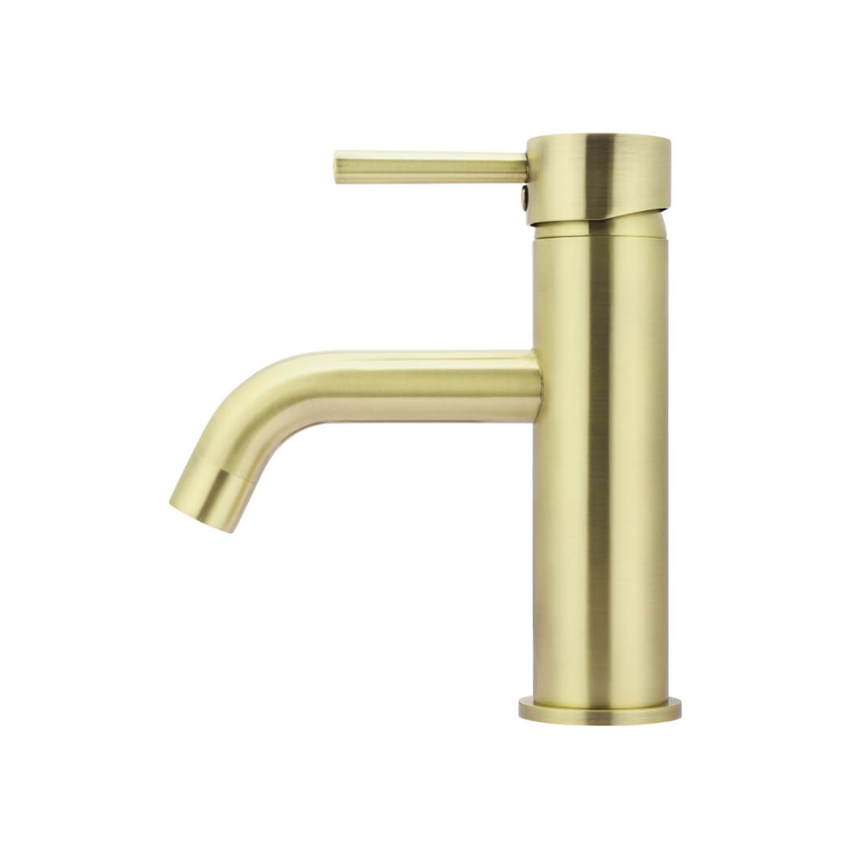Round Basin Mixer Curved - Tiger Bronze gallery detail image